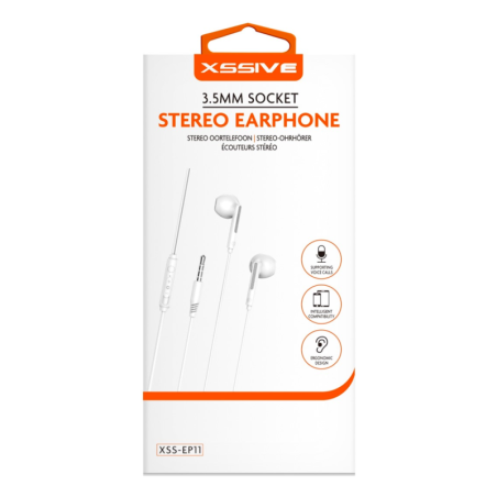 Écouteurs Stéréo XSSIVE Jack 3.5mm XSS-EP11 – | Smarty Paris
